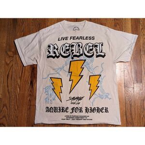 CULA Men's T-Shirt Size Large Street Wear Graphic‎ Logo LA Los Angeles